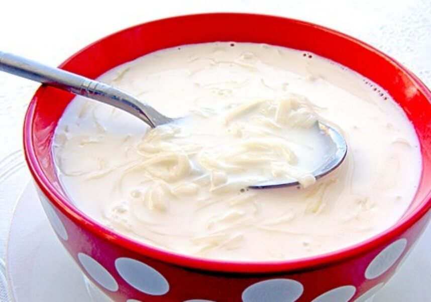 классический молочный суп