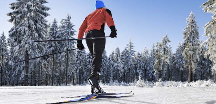 Как выполнять: бег на лыжах (передвижение на лыжах)